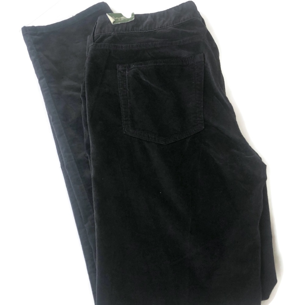 Eddie Bauer Velveteen Hi Rise Straight Leg Jeans